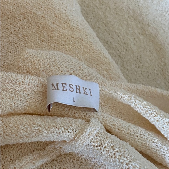 MESHKI LIANA long sleeve knit mini dress NWOT - Picture 6 of 9